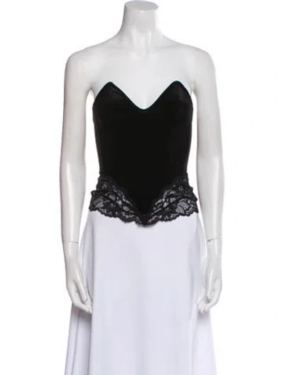 Pre-owned La Perla Strapless Crop Top In Multi