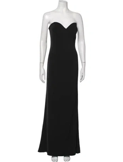 Pre-owned La Perla Strapless Long Dress In Black