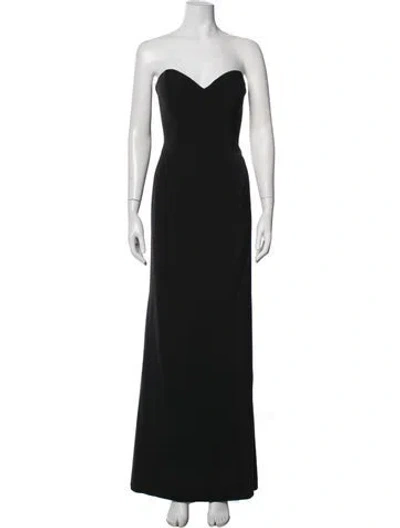 Pre-owned La Perla Strapless Long Dress In Blue
