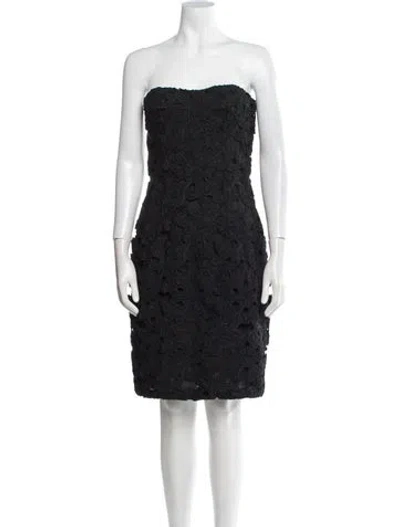 Pre-owned La Perla Strapless Mini Dress In Black