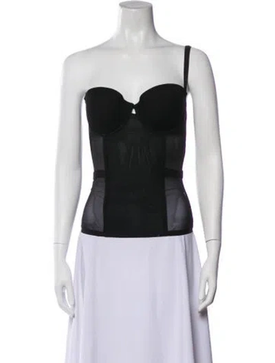 Pre-owned La Perla Strapless Top In Black