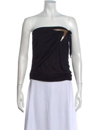 Pre-owned La Perla Strapless Top In Black