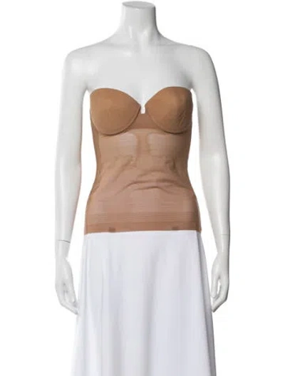 Pre-owned La Perla Strapless Top In Neutral