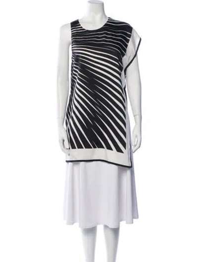 Pre-owned La Perla Striped Crew Neck Top In Multicolor