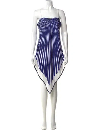 Pre-owned La Perla Striped Mini Dress In Blue