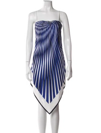 Pre-owned La Perla Striped Mini Dress In Blue