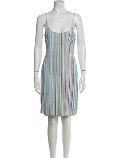 Pre-owned La Perla Striped Mini Dress In Multicolor