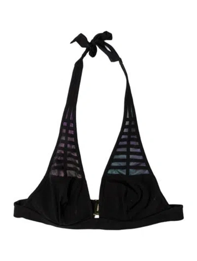 Pre-owned La Perla Striped Top In Black