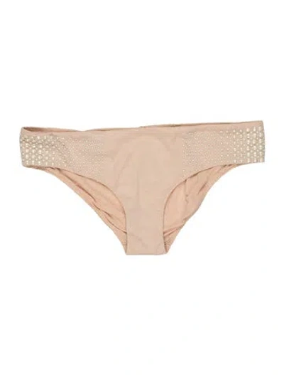 Pre-owned La Perla Studded Accents Bottoms W/ Tags In Neutrals