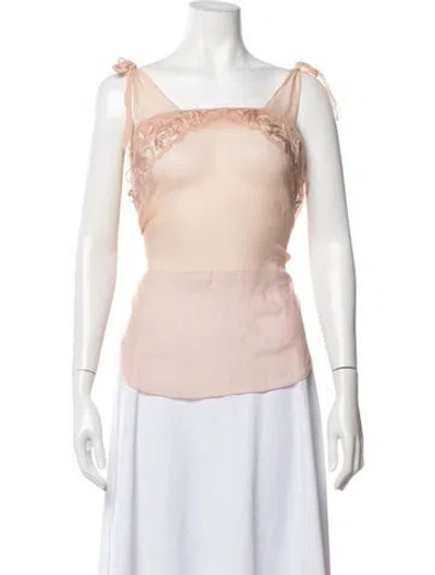 Pre-owned La Perla Vintage 2000's Top In Neutrals
