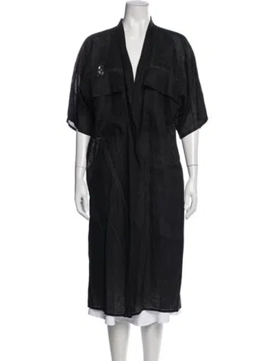 Pre-owned La Perla Vintage Eyelet Trim Cover-up In Blue