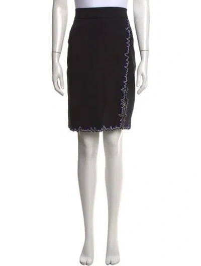 Pre-owned La Perla Vintage Knee-length Skirt In Black