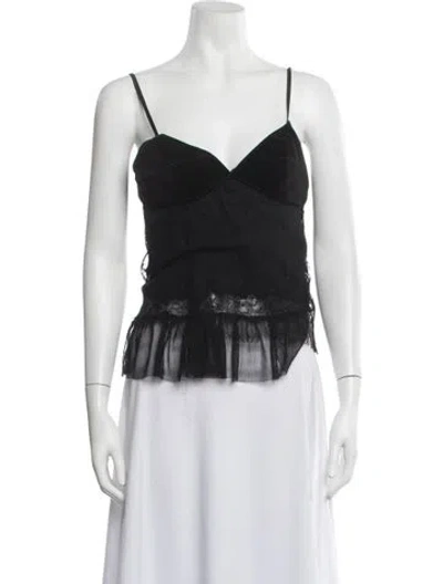 Pre-owned La Perla Vintage Late 1990's - Early 2000's Top In Black