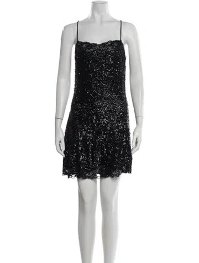 Pre-owned La Perla Vintage Mini Dress In Black