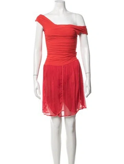 Pre-owned La Perla Vintage Mini Dress In Red