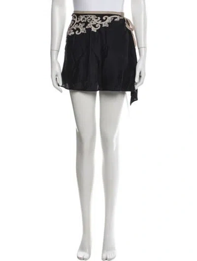 Pre-owned La Perla Vintage Mini Skirt In Black
