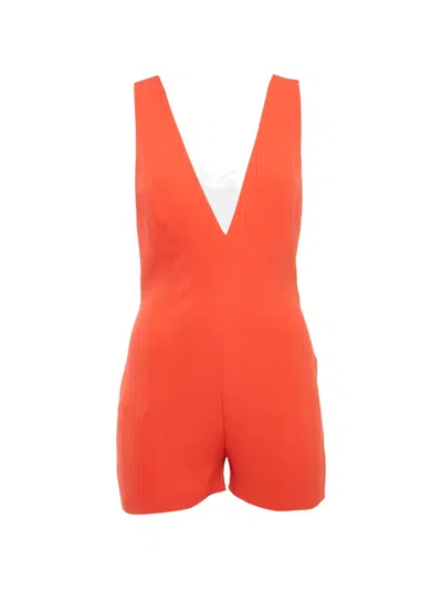 Pre-owned La Perla Vintage V-neck Playsuit In Orange
