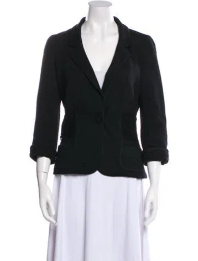 Pre-owned La Perla Virgin Wool Blazer In Black