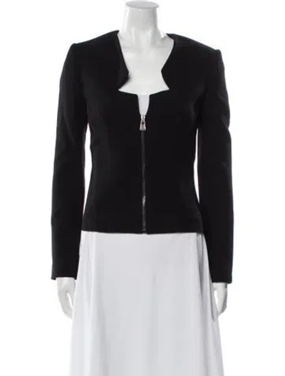 Pre-owned La Perla Virgin Wool Evening Jacket In Black