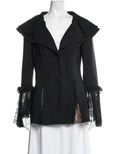 Pre-owned La Perla Virgin Wool Jacket In Black