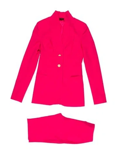 Pre-owned La Perla Virgin Wool Pantsuit In Pink