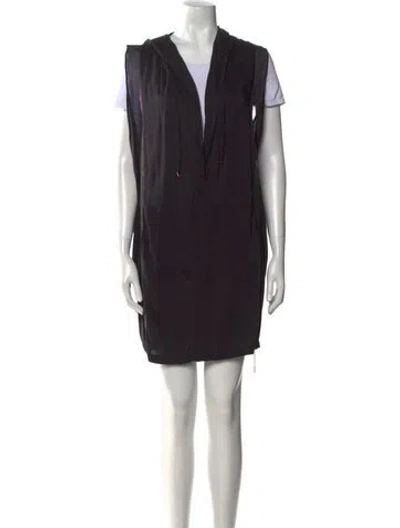 Pre-owned La Perla V-neck Mini Dress In Black
