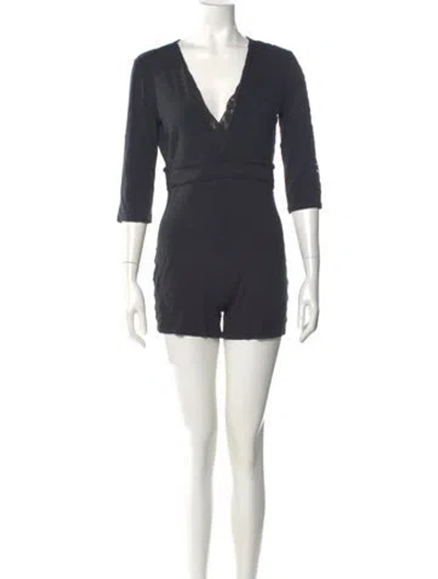 Pre-owned La Perla V-neck Romper In Green