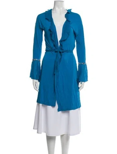 Pre-owned La Perla V-neck Sweater In Blue