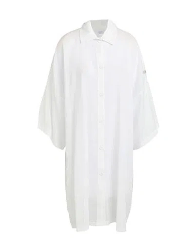La Perla Woman Midi Dress White Size L Cotton, Linen
