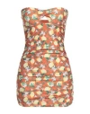 La Perla Woman Mini Dress Orange Size L Polyester, Elastane In Orange
