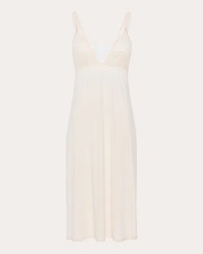 La Perla Women's Lace-embroidered Nightgown In Alabaster/off White
