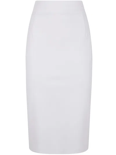 La Petit Robe Di Chiara Boni Lumi Jersey Skirt In White