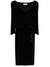 La Petit Robe Di Chiara Boni Silveria Velvet In Black