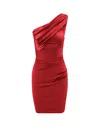 La Petit Robe Di Chiara Boni Zenax Short Satin Dress In Red