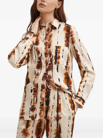 La Petite Française Chardon Striped Pocket Shirt In Multi