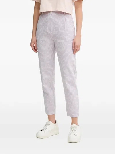 La Petite Française Pharel Jacquard Side-pocket Trousers In Blue