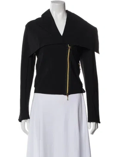 Pre-owned La Petite Robe Di Chiara Boni Biker Jacket W/ Tags In Gray