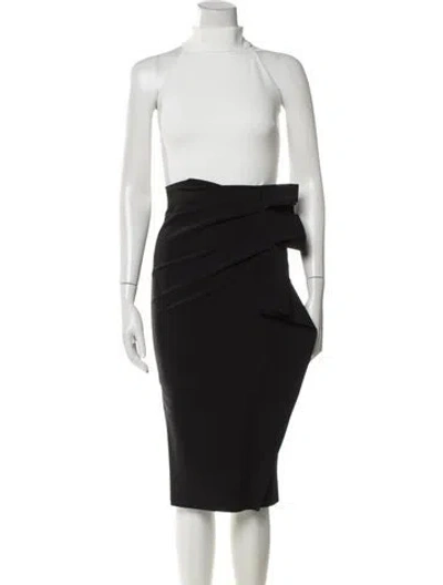 Pre-owned La Petite Robe Di Chiara Boni Mock Neck Midi Length Dress In Gray