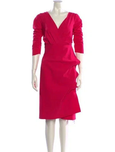 Pre-owned La Petite Robe Di Chiara Boni Nylon Knee-length Dress In Red