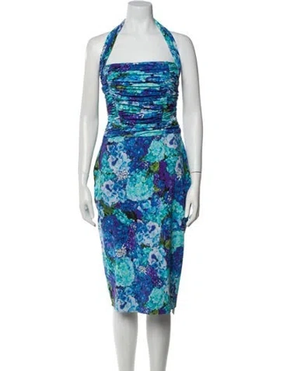 Pre-owned La Petite Robe Di Chiara Boni Nylon Mini Dress In Blue