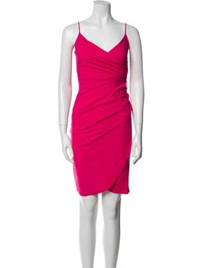 Pre-owned La Petite Robe Di Chiara Boni Nylon Mini Dress In Pink