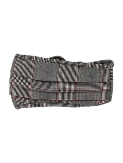 Pre-owned La Petite Robe Di Chiara Boni Nylon Patterned Face Mask W/tags In Grey