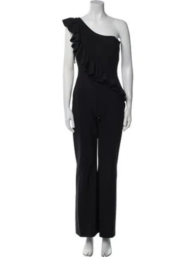 Pre-owned La Petite Robe Di Chiara Boni One-shoulder Jumpsuit In Black