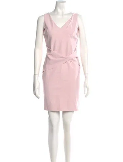 Pre-owned La Petite Robe Di Chiara Boni One-shoulder Mini Dress In Pink