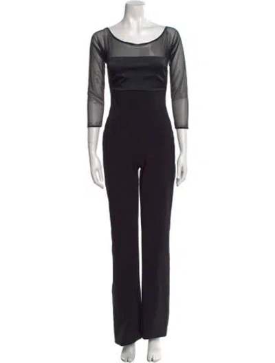 Pre-owned La Petite Robe Di Chiara Boni Scoop Neck Jumpsuit In Black
