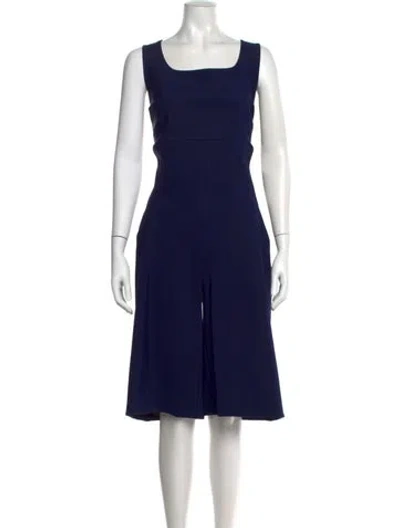 Pre-owned La Petite Robe Di Chiara Boni Square Neckline Romper In Blue