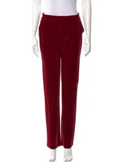 Pre-owned La Petite Robe Di Chiara Boni Straight Leg Pants In Red