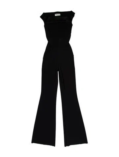 Pre-owned La Petite Robe Di Chiara Boni Strapless Jumpsuit In Black