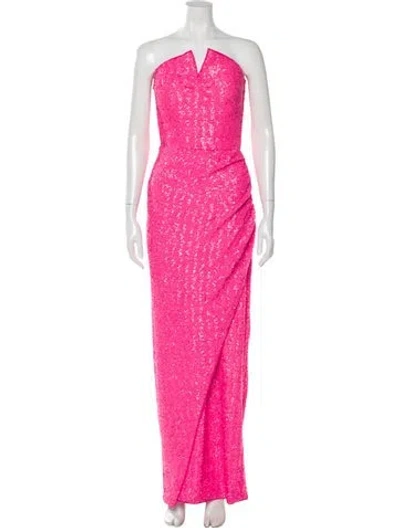 Pre-owned La Petite Robe Di Chiara Boni Strapless Long Dress In Pink