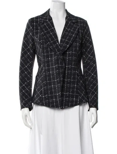 Pre-owned La Petite Robe Di Chiara Boni Tweed Pattern In Blue